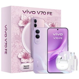 Vivo V70 FE 5G Púrpura (8GB/256GB) con Auriculares y Cargador